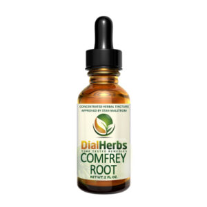 A bottle of comfrey root tincture