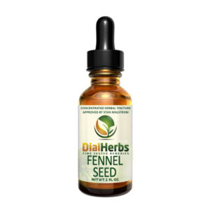 A bottle of fennel seed oil.
