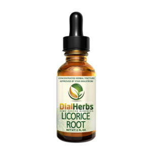 A bottle of licorice root tincture