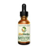 A bottle of mistletoe tincture is shown.