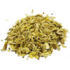 A pile of dried herbs on top of each other.