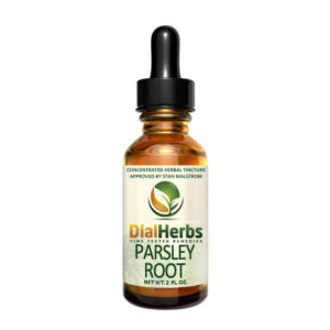 A bottle of parsley root tincture