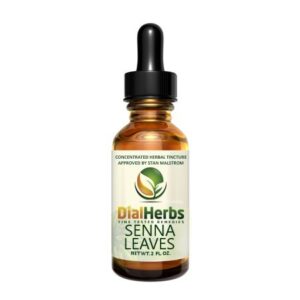 A bottle of senna leaves tincture