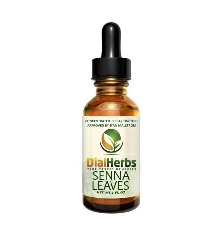 A bottle of senna leaves tincture