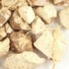 A close up of some white rock