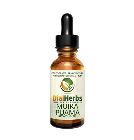 A bottle of muira puama oil